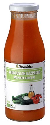 Gazpacho Andaluz ecológico y sin gluten